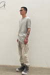 BORIS BIDJAN SABERI short-sleeved T-shirt TS CLASSIC1 RIB RF F035 light gray 4